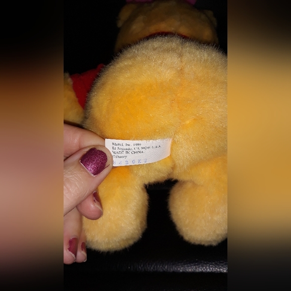 Vintage Mattel 1999 Winnie The Pooh and Friends in Easter Outfit 10 Inch Plush - Picture 3 of 7